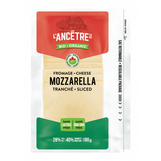 Mozzarella en tranches||Mozzarella cheese - Sliced - Organic