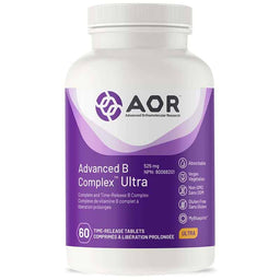 AOR advanced B Complex ultra 525 mg complexe de viyamine b complet à libération prolongée 60 comprimés