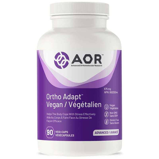 AOR Ortho adapt végétalien 675 mg aide au corps a faire face au stress de façon efficace sans ogm sans gluten 90 végécapsules