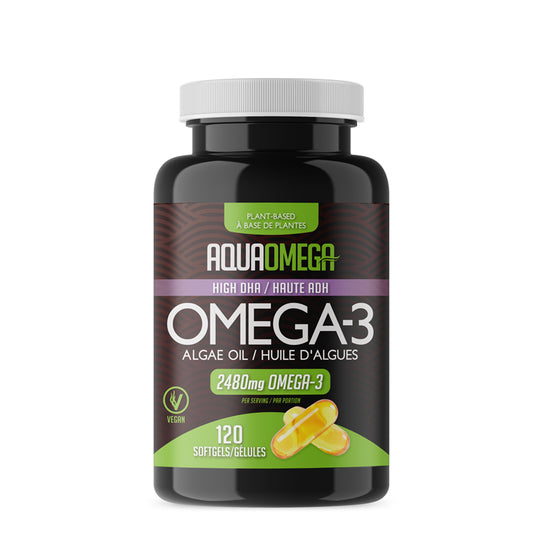 Aquaomega huile algues haute dha base plantes adh 2480 mg