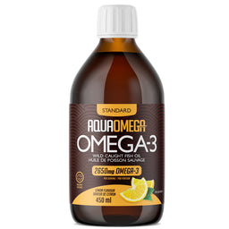 AquaOmega Oméga-3 Standard - Citron Huile de poisson sauvage