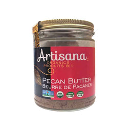 Raw organic pecan butter with cashews