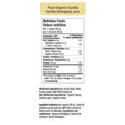 Certified whey protein isolate organic vanilla