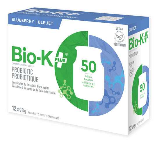 Bio-K plus probiotique 50 milliards riz fermenté bleuet