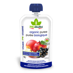 Purée De Pommes Et Cassis Bio||Apple & Blackcurrant Puree Organic
