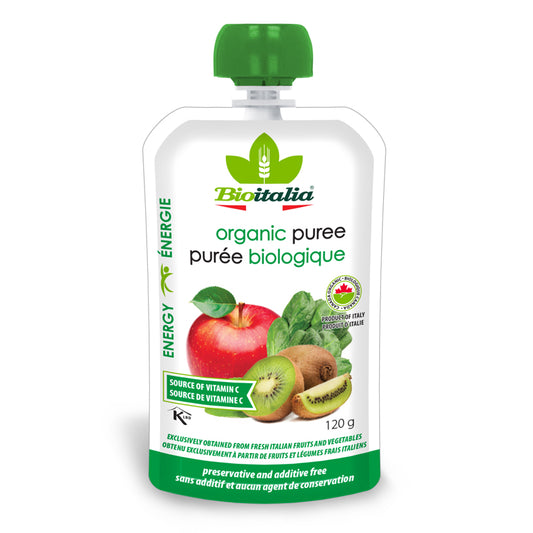 Purée De Pommes Kiwis Et Épinards Bio||Apples Kiwis & Spinach Puree Organic