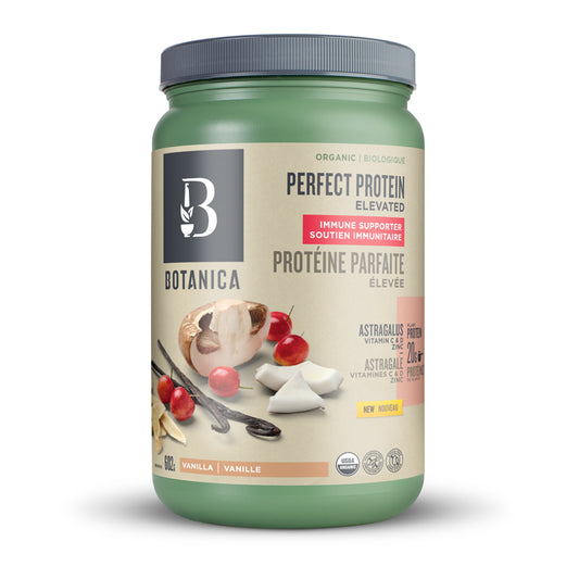 Botanica protéine parfaite élevée biologique soutient immunitaire vanille 602 g