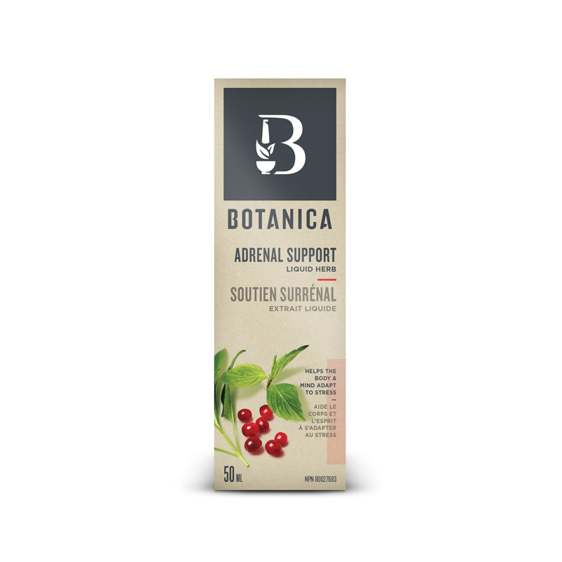 Botanica soutient surrénal extrait liquide Aide corps et esprit à s'adapter au stress 50 ml