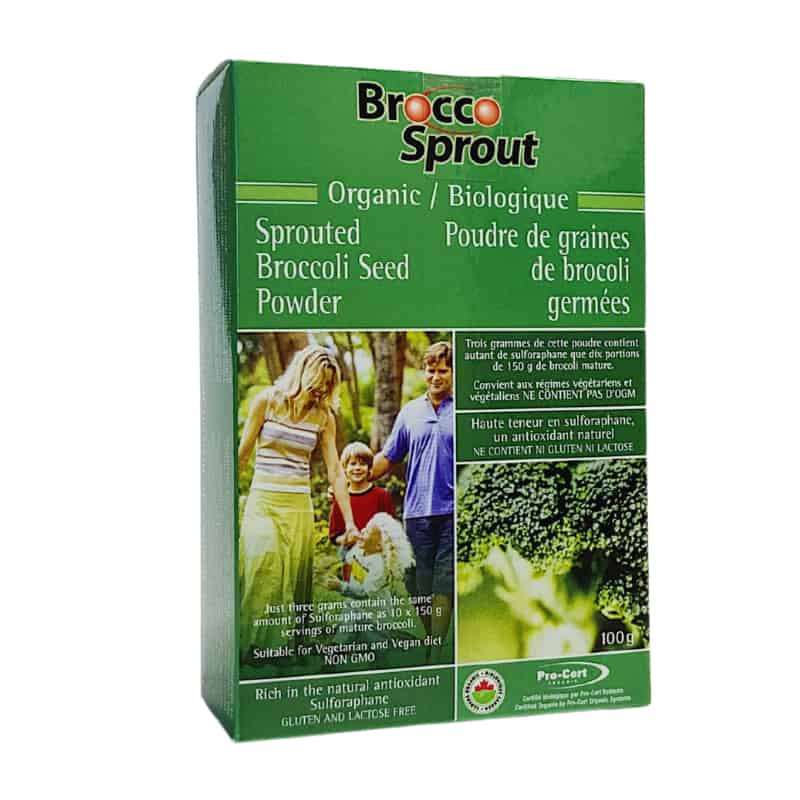 Organic sprouted brocoli seed powder