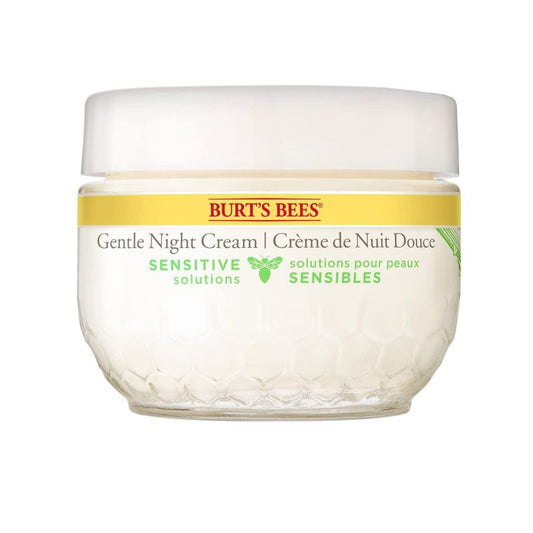 Burt's Bees Crème De Nuit Douce Peau Sensible À l'aloes et lait de riz hypoallergénique