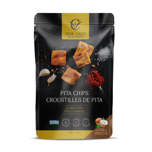 Croustilles de pita - Épices classiques||Pita chips - Classic spice
