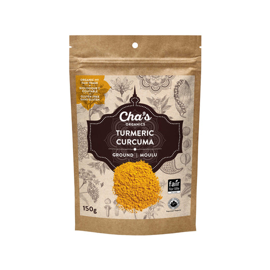 Cha's organics curcuma moulu sans gluten biologique 150 g