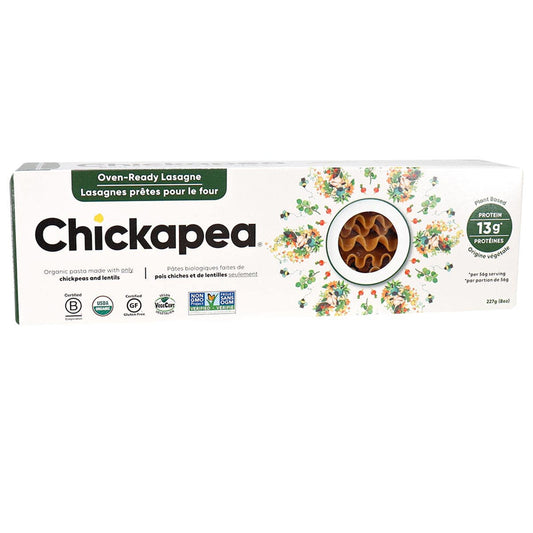 Chickapea Lasagnes Au Pois Chiches Prêtes Pour Le Four Sans gluten Sans OGM 13 g de protéines