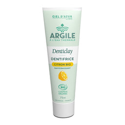Denticlay Dentifrice Argile Citron Bio||Denticlay Organic Lemon Clay Toothpaste