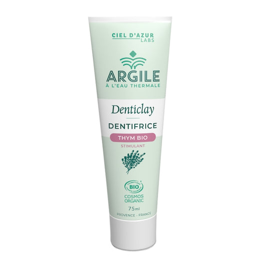 Denticlay Dentifrice Argile Thym Bio||Denticlay Organic Thyme Clay Toothpaste