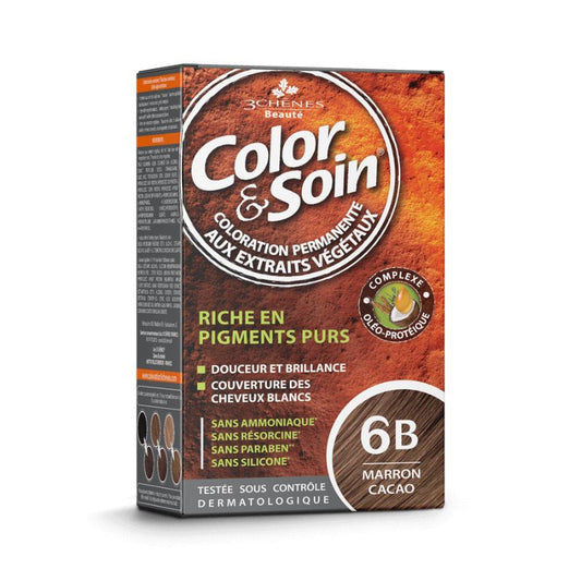 Coloration Permanente 6B Marron Cacao||Permanent hair dye 6B Cocoa brown