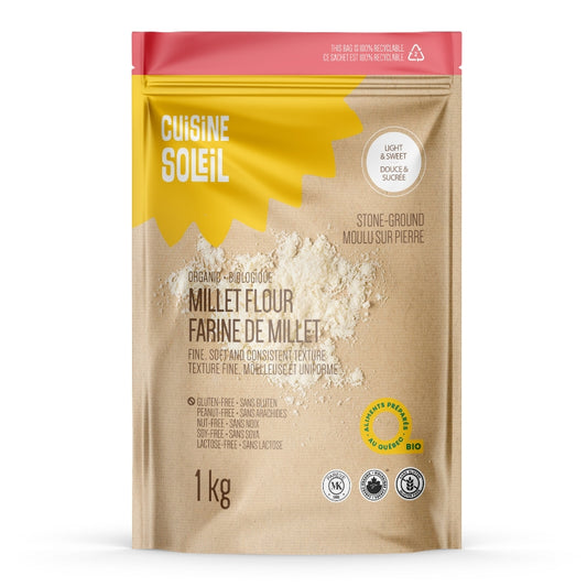 cuisine soleil Farine de millet biologique flour - Organic