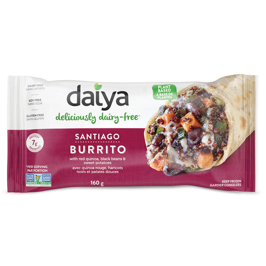 Daiya Burrito santiago a base de plantes sans laitiers sans soja sans gluten 160 g 