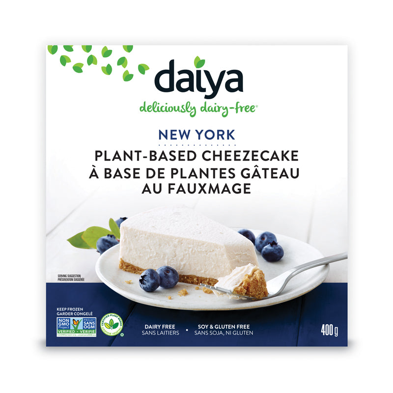 Daiya Gâteau a base de plantes au fauxmage New York sans laitiers sans soja sans gluten 400 g 