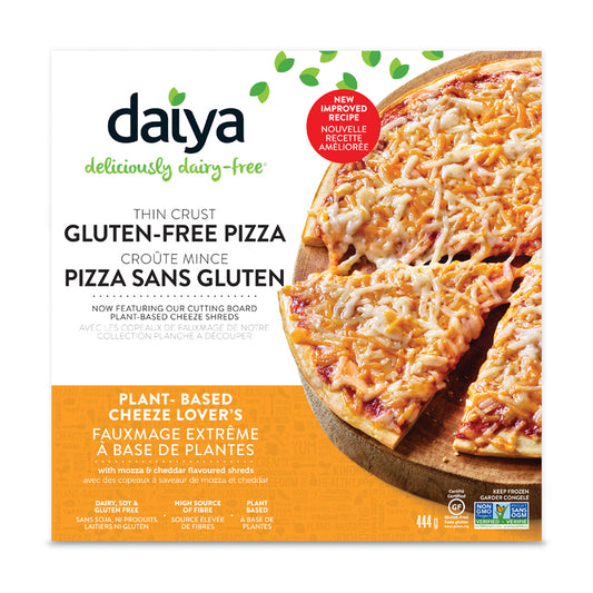 Daiya Pizza croûte mince a base de plantes fauxmage extrême  sans soja ni produits laitiers ni gluten 413 g