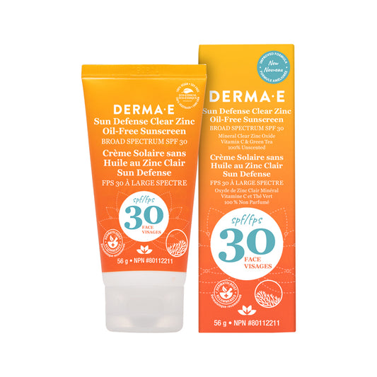 Crème Solaire Sans Huile Au Zinc Clair Visage  FPS 30||Sun Defense Clear Zinc Oil-Free Face Sunscreen SPF 30