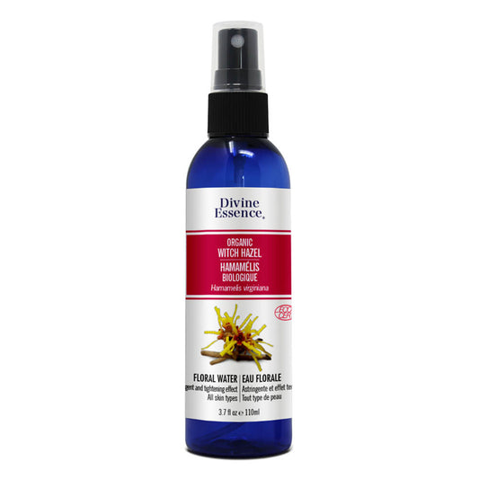 Divine essence eau florale hamamélis biologique astringente tout type de peau 110 ml 