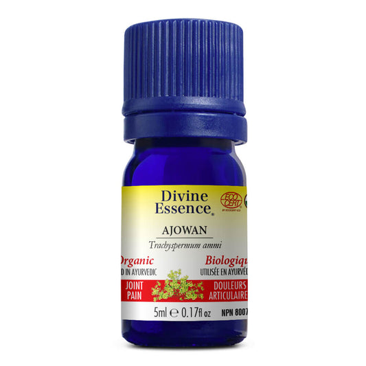 Divine essence huile essentielle ajowan biologique douleurs articulaires 5 ml