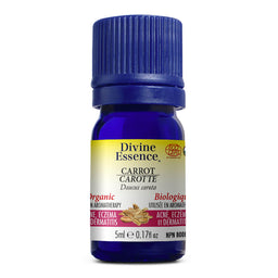 divine essence huile essentielle carotte biologique acné eczéma et dermatite 5 ml