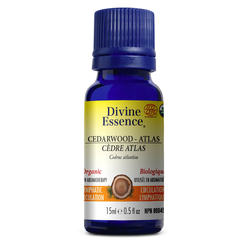 Divine essence huile essentielle cèdre atlas biologique circulation lymphatique 15 ml