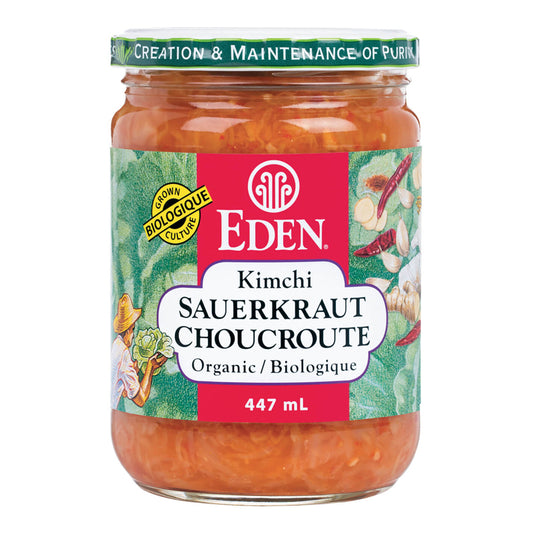 Eden Foods Choucroute - Kimchi, Biologique Sans gluten Sans OGM