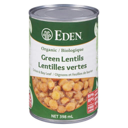 Green lentils with onion and bay leaf - Organic