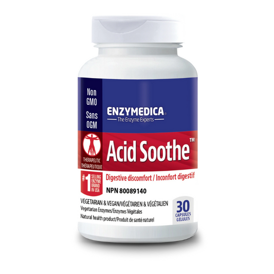 Enzymedica Acid Soothe Inconfort digestif Végane Produits naturels  Enzymes végétales