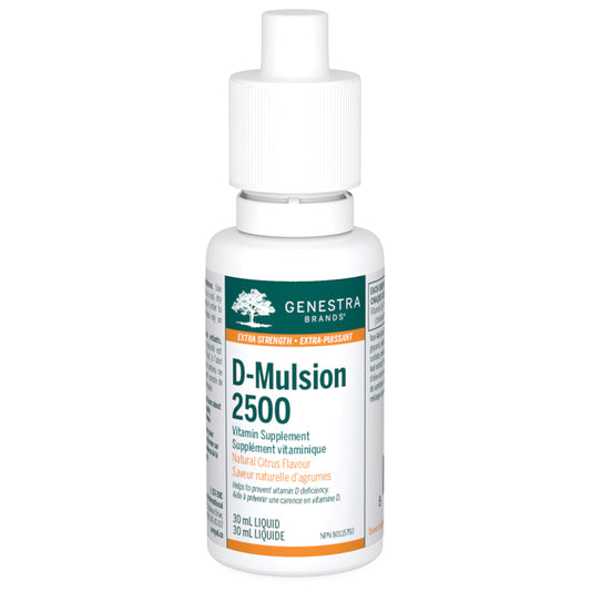 Genestra Brands D-Mulsion 2500 Agrumes Liquide Supplément vitaminique