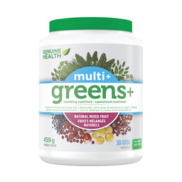 Genuine Health greens+ multi superaliment nourrissant fruits mélangés naturels  sans ogm 459g poudre