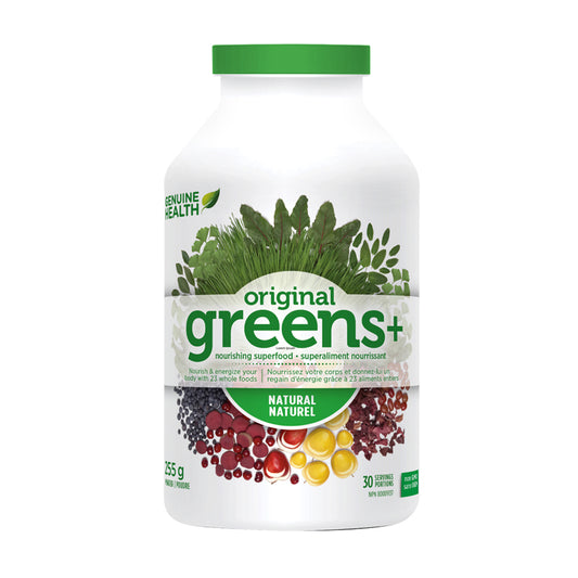 Genuine Health greens+ original superaliment nourrissant naturel sans ogm 255g poudre
