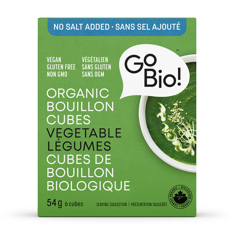 Cubes de bouillon bio Légumes s/sel ajouté||Bouillon cubes - Vegetable - No Salt added - Organic