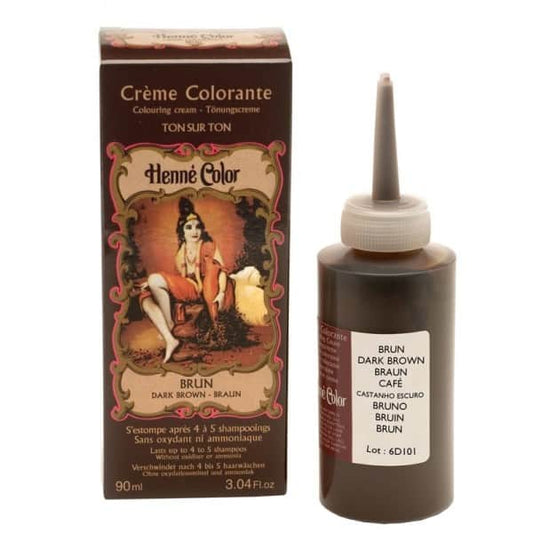 Crème Colorante Brun||Henna colouring cream - Dark brown