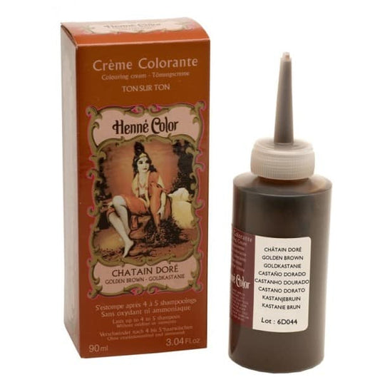 Crème Colorante Châtain Doré||Henna colouring cream - Golden brown
