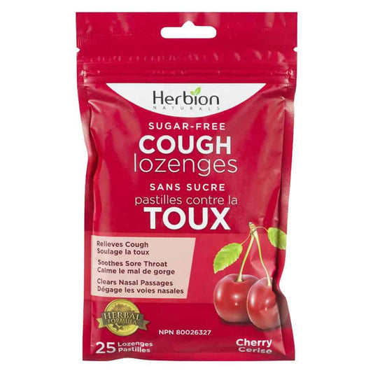 Pastilles contre la toux - Herbion - Cerise||Cough lozenges - Sugar free - Cherry