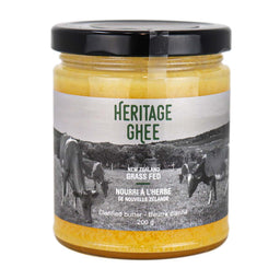 Heritage Ghee - Nourri à l'herbe||Heritage Ghee - Clarified butter - New Zealand Grass fed