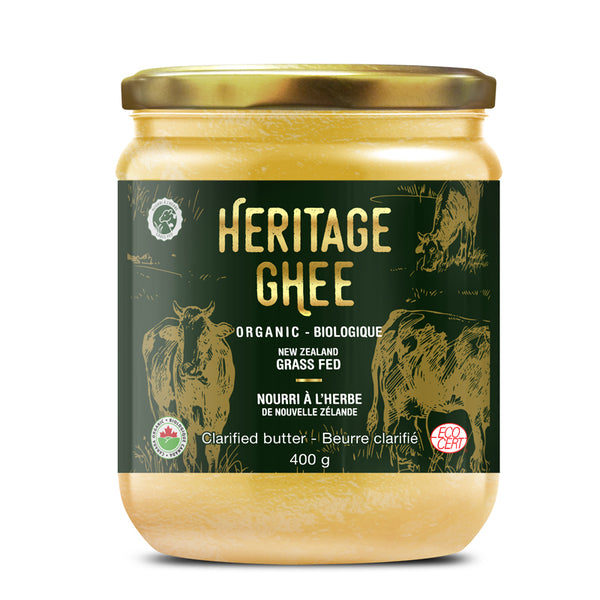 Beurre clarifié au ghee, nourri à l'herbe, recette originale, 454 g