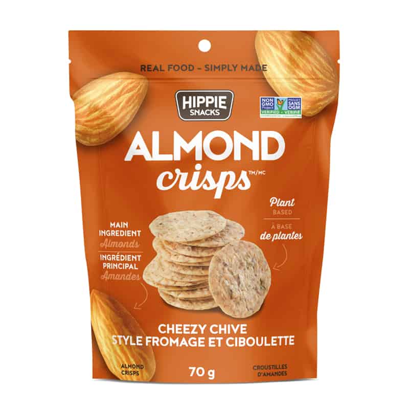 Hippie snacks almond crisps style fromage ciboulette