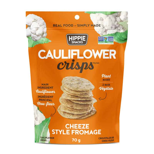 Hippie snacks cauliflower crisps style fromage