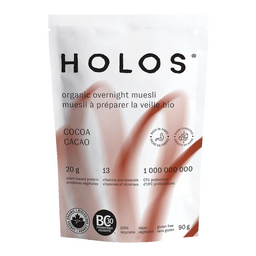 holos Muesli à préparer la veille bio - Cacao Overnight muesli - Cocoa - Organic