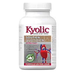 Kyolic extrait d'ail vieilli soutient quotidien extra fort formule un par jour