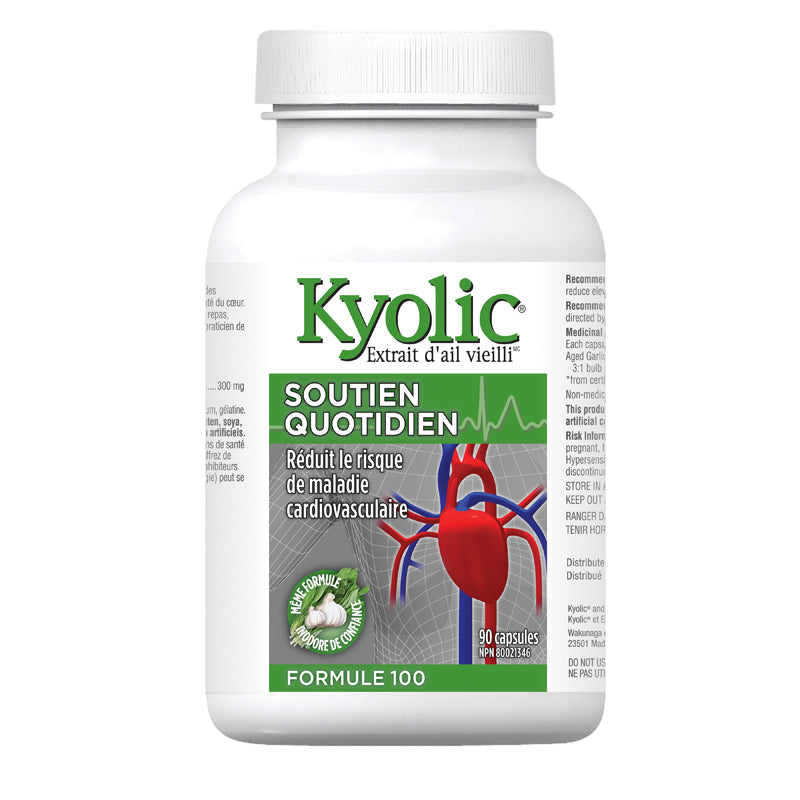 Kyolic extrait d'ail vieilli soutient quotidien formule100