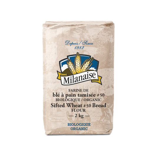 Farine de blé à pain tamisée #50 bio||Flour - Shifted Wheat #50 bread - Organic