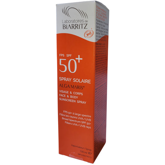 Spray solaire SPF50+ bio||Sunscreen spray - Face & Body - SPF 50+ Organic