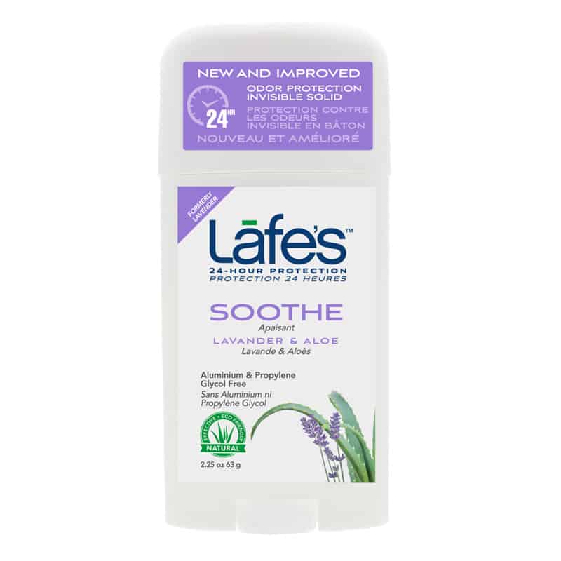 Lafe's bâton déodorant sans aluminium protection 24 hr Lavande et Aloes 63 g