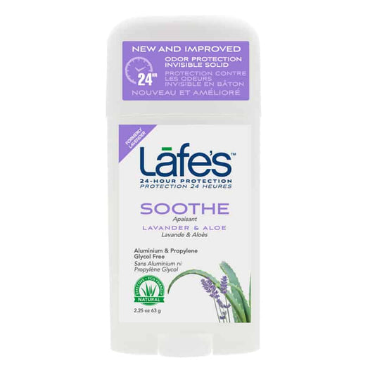 Lafe's bâton déodorant sans aluminium protection 24 hr Lavande et Aloes 63 g